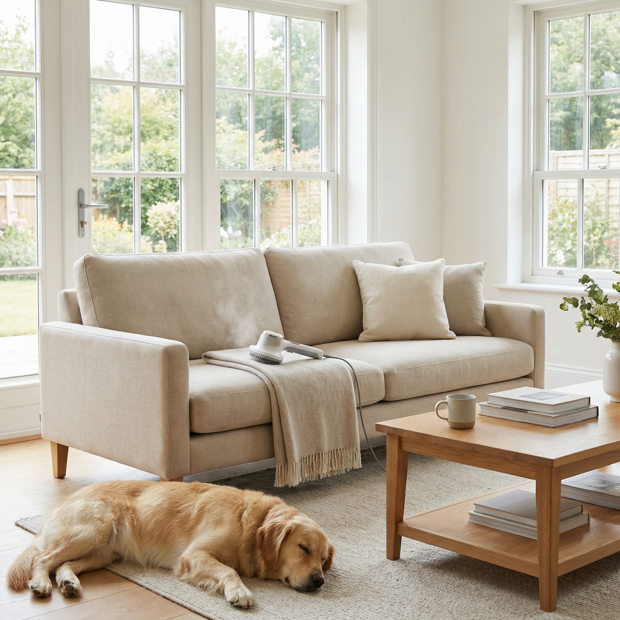 NovaNest: FurFree™ Steam Grooming Brush - Remove Loose Fur, Reduce Shedding, And Turn Grooming Into A Relaxing Experience For Your Pet.