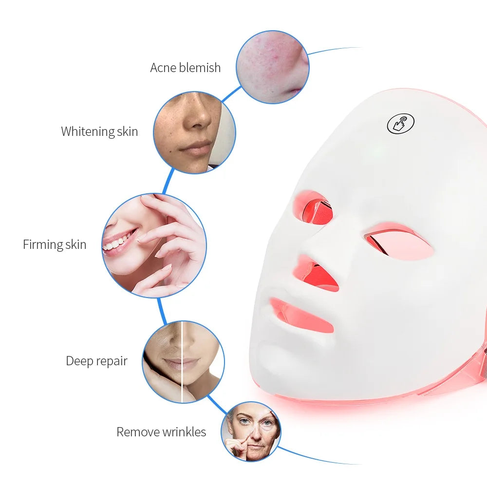 NovaNest: GlowPulse™ LED Skin Renewal Mask - Professional light therapy that helps support smoother, brighter, more youthful-looking skin from home.