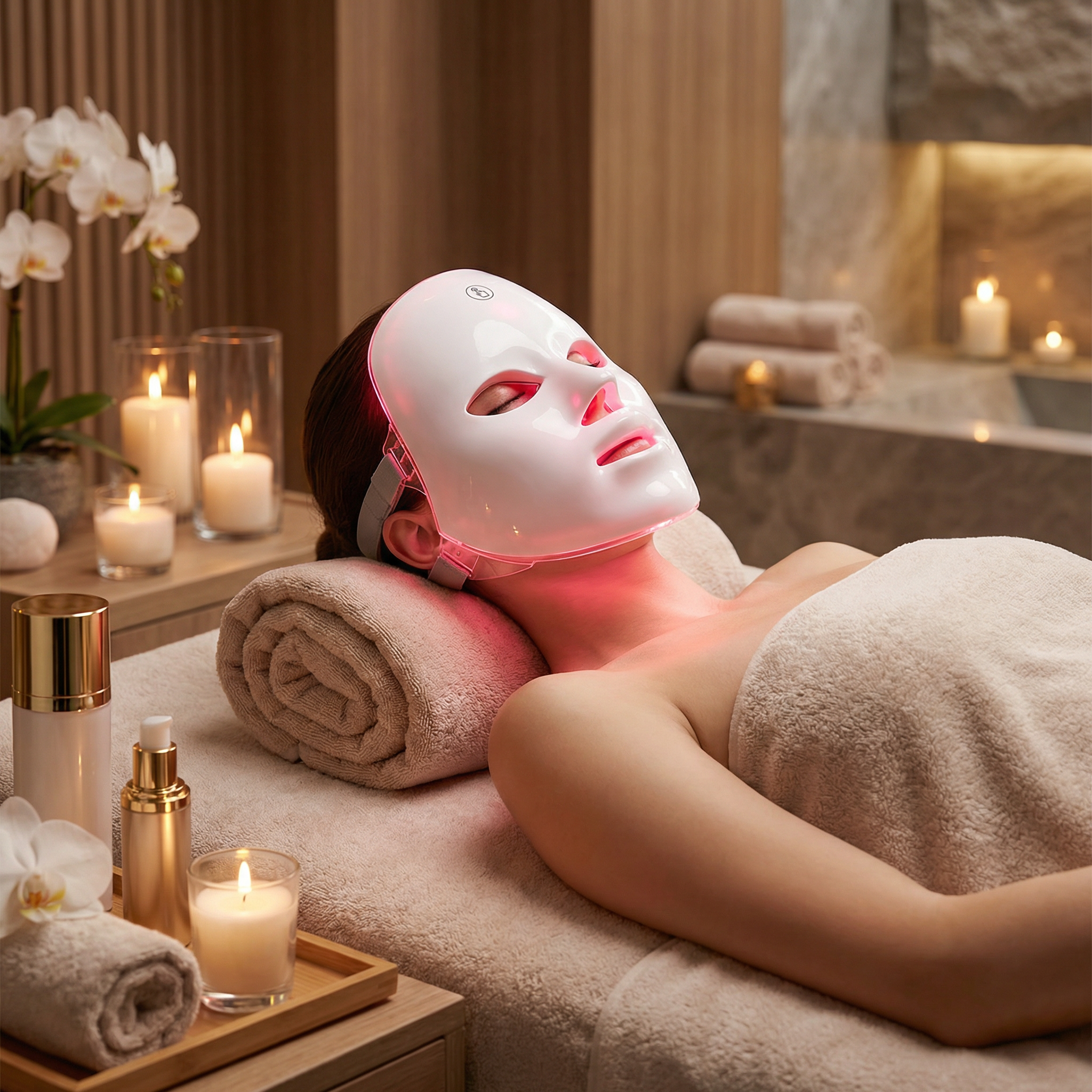 NovaNest: GlowPulse™ LED Skin Renewal Mask - Professional light therapy that helps support smoother, brighter, more youthful-looking skin from home.