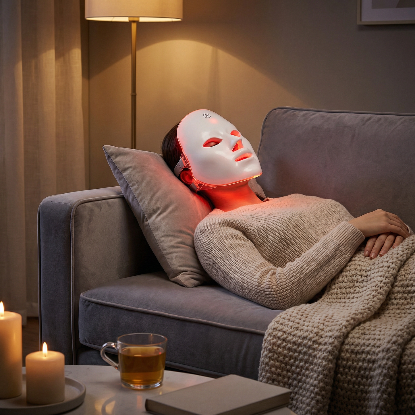 NovaNest: GlowPulse™ LED Skin Renewal Mask - Professional light therapy that helps support smoother, brighter, more youthful-looking skin from home.