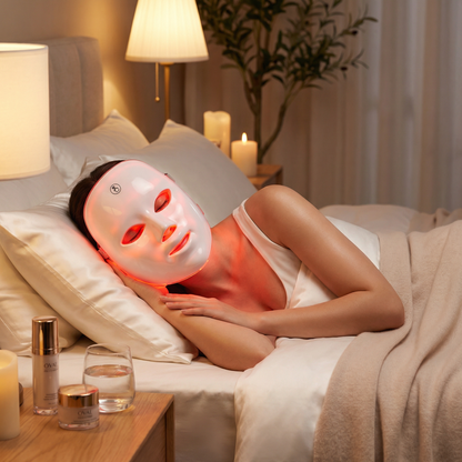 NovaNest: GlowPulse™ LED Skin Renewal Mask - Professional light therapy that helps support smoother, brighter, more youthful-looking skin from home.
